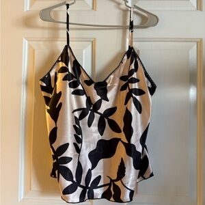 Stylish Black and Cream Women's Camisole